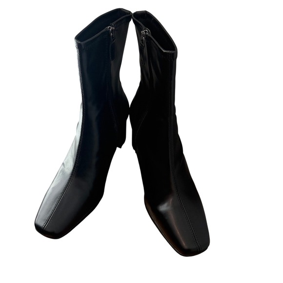 AEROSOLES Shoes - Aerosoles Miley Womens Black Square Toe Block Heel Ankle Boots Size 8.5M - NWOB